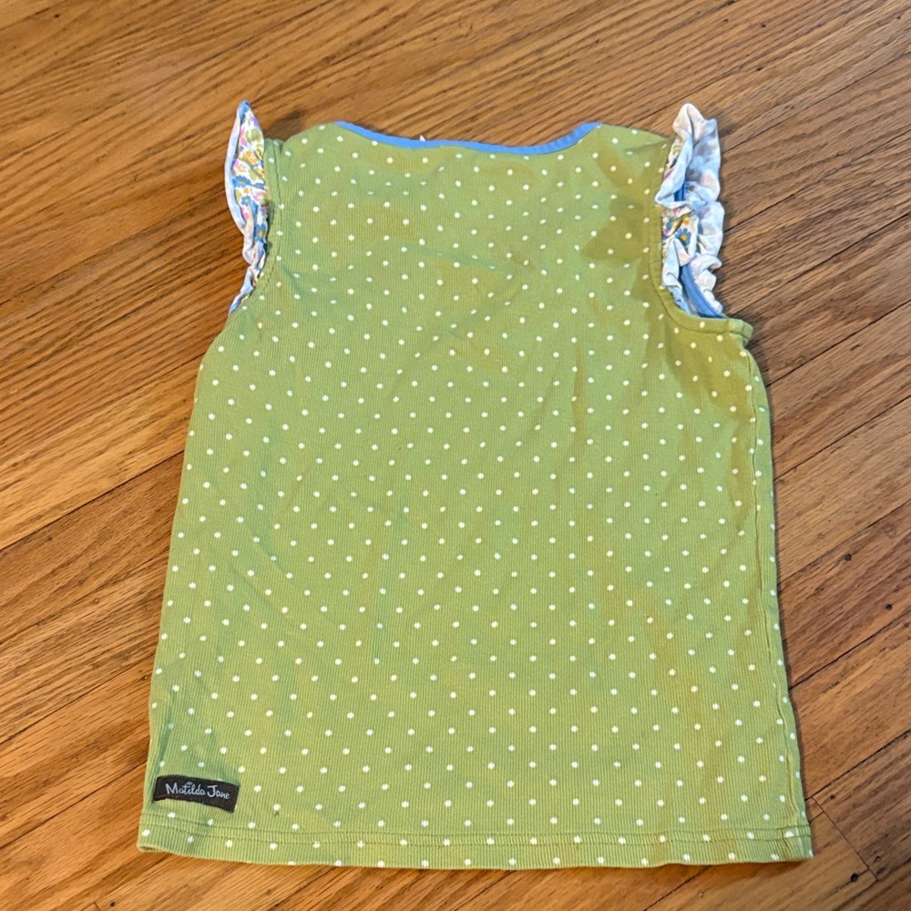 *Matilda Jane Green Polka Dot Tank Top - Picture 6 of 7